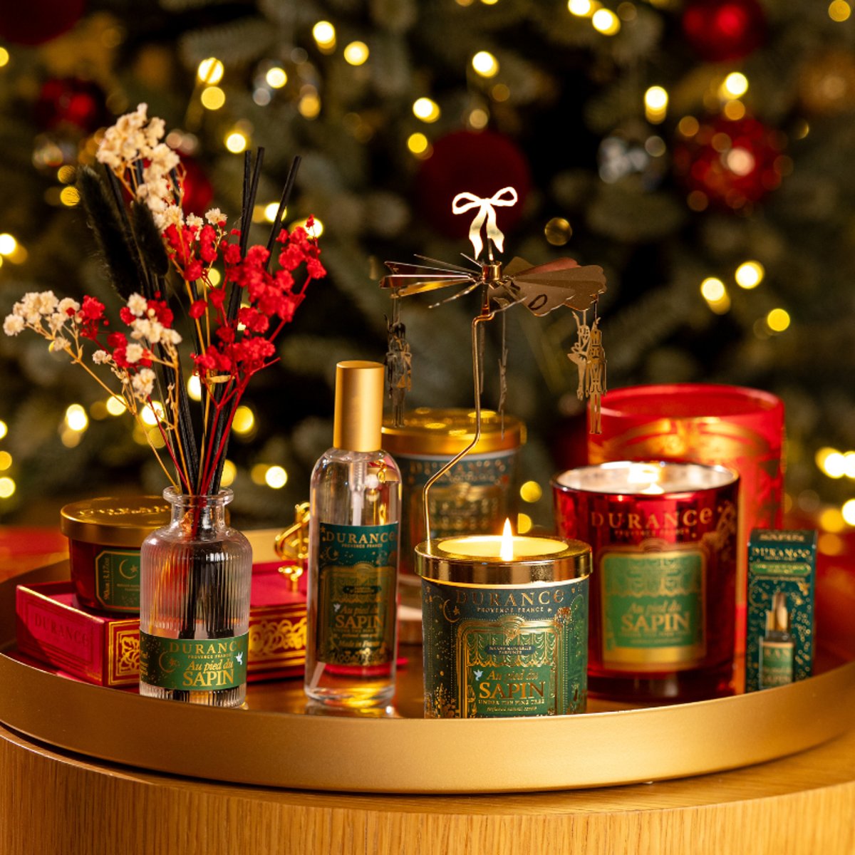 Petite Bougie Parfumée Au Pied du Sapin couleur unique, DURANCE