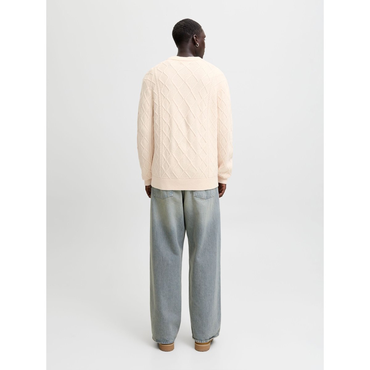 Pull En Maille blanche - sea salt, JACK & JONES