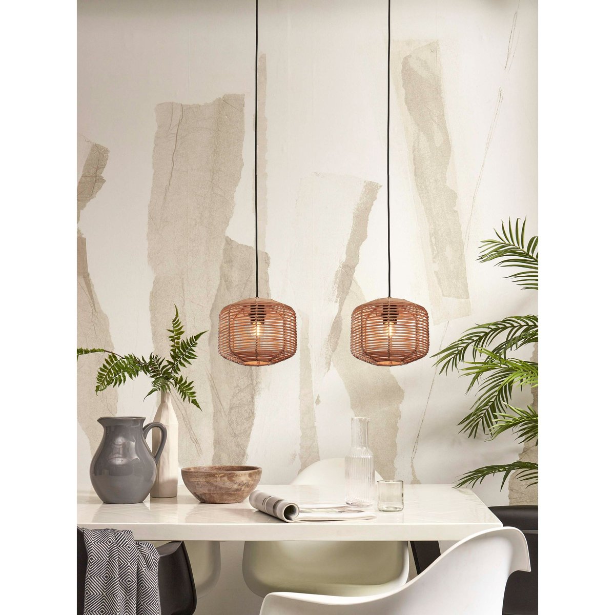 Lampe Suspendue Rotin TANAMI rotin, GOOD & MOJO