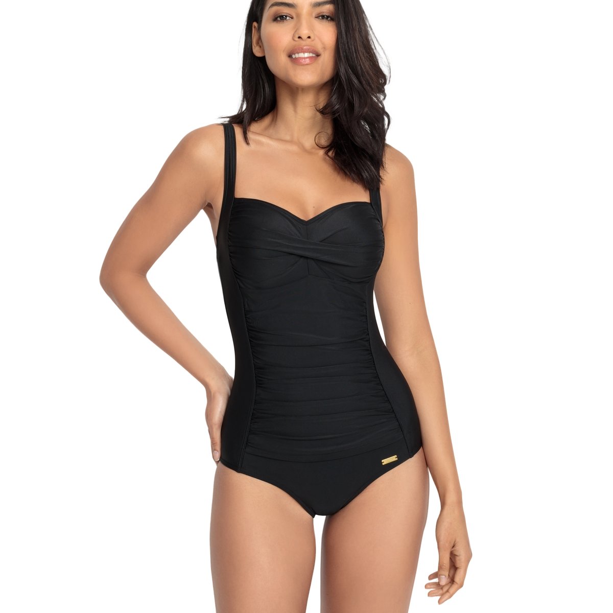 Maillot de bain amincissant 1 pièce TK-5 noir B à E noir, LASCANA