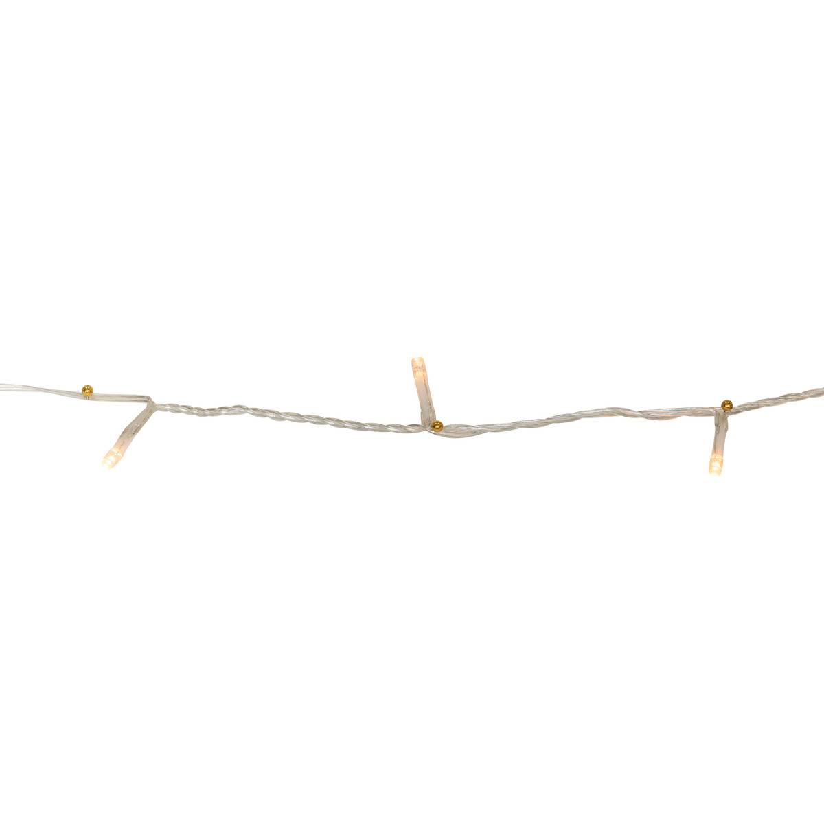 Guirlande lumineuse Technobright 200 LED 8 fonctions 20m avec minuteur ambre fil vert ambre, FEERIC LIGHTS & CHRISTMAS