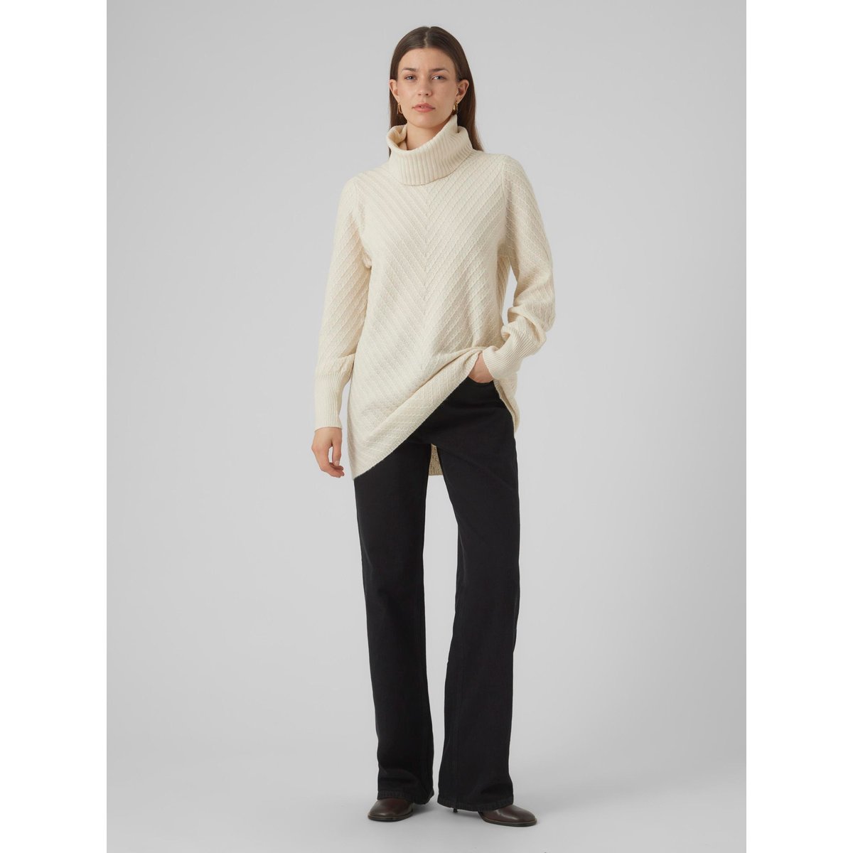 Pull En Maille birch, VERO MODA