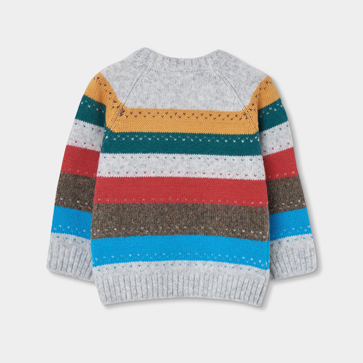 Pull garçon à rayures multicolore, BOBOLI