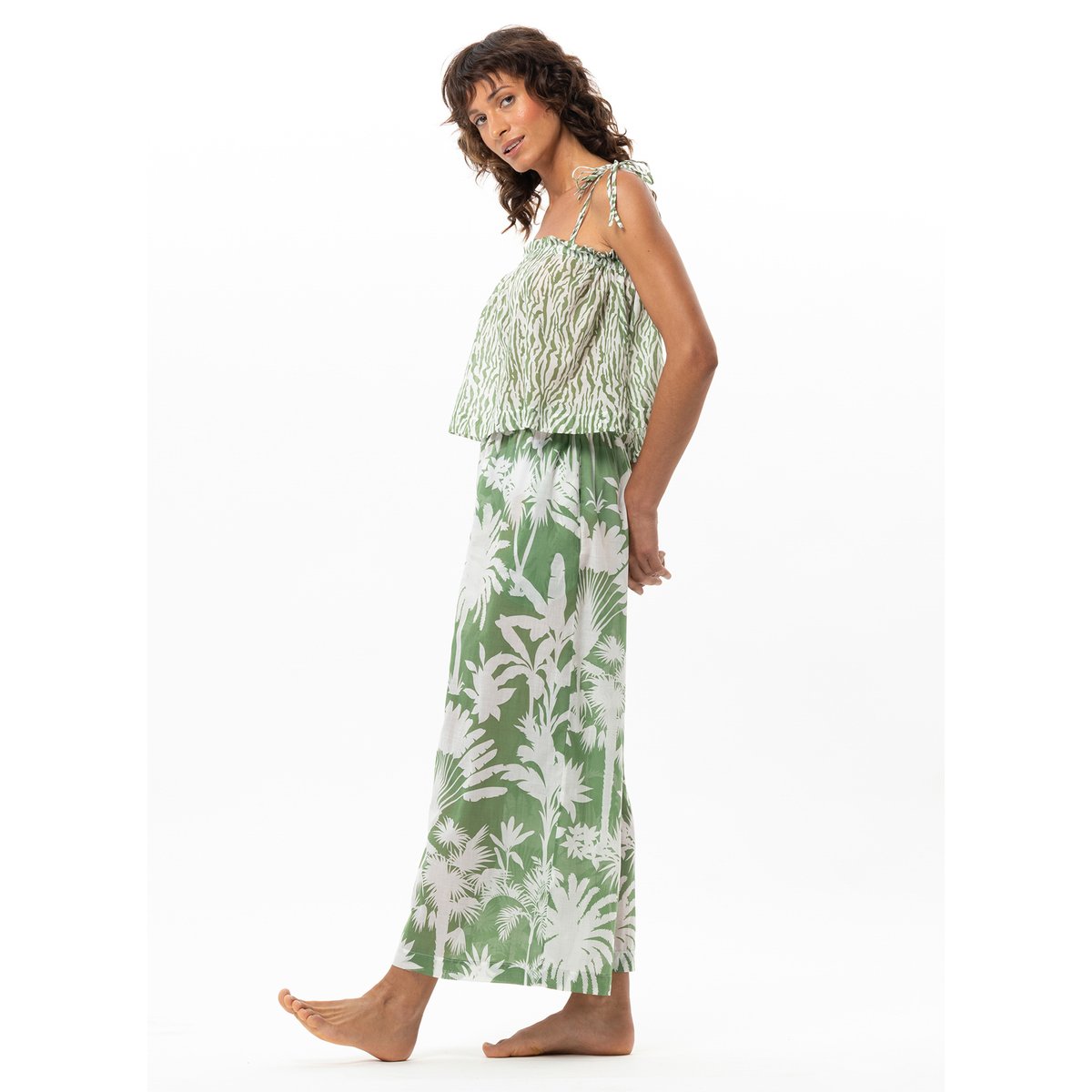 Pantalon en voile de coton BRONZETTE 280 multicolore, LE CHAT