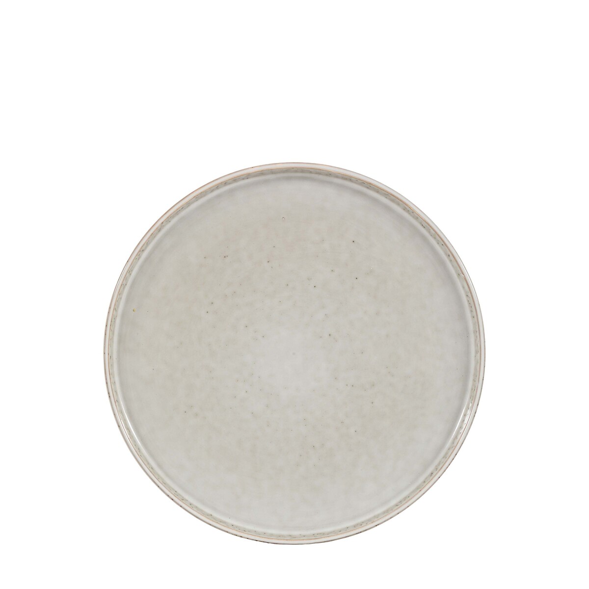 Set of 4 Reactive Glaze Dinner Plates in Pale Grey grey, ÉDITÉ