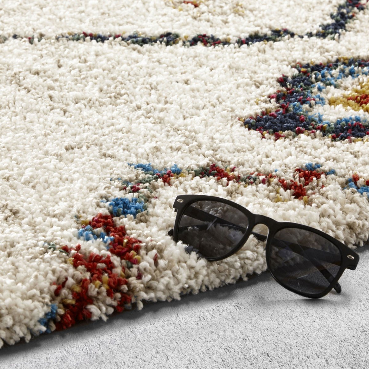 Tapis d'inspiration berbère à motif ethnique- ZAZY multicolore, DRAWER