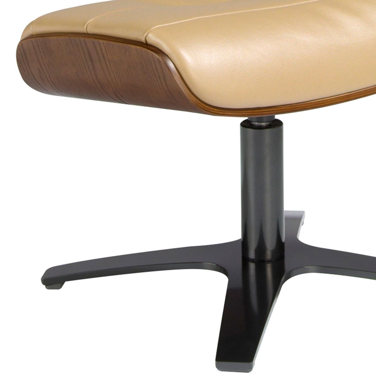 Repose pieds en cuir sable | gris anthracite, ANGEL CERDA