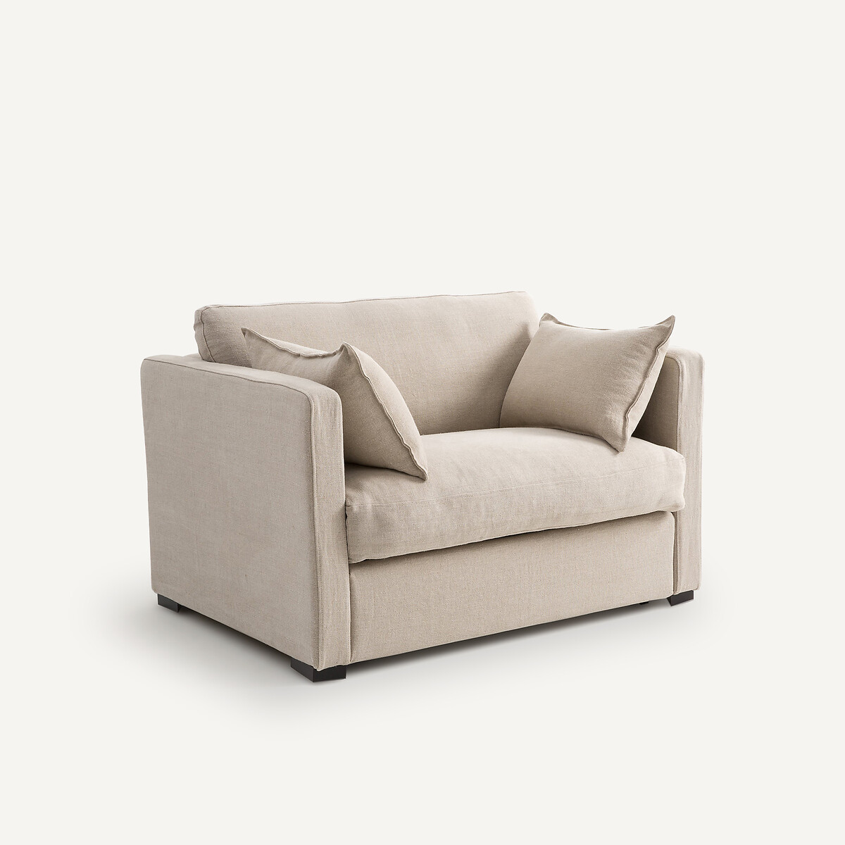 2-zitsbank, omvormbaar, in dik stonewashed linnen, NEO KINKAJOU naturel, AM.PM