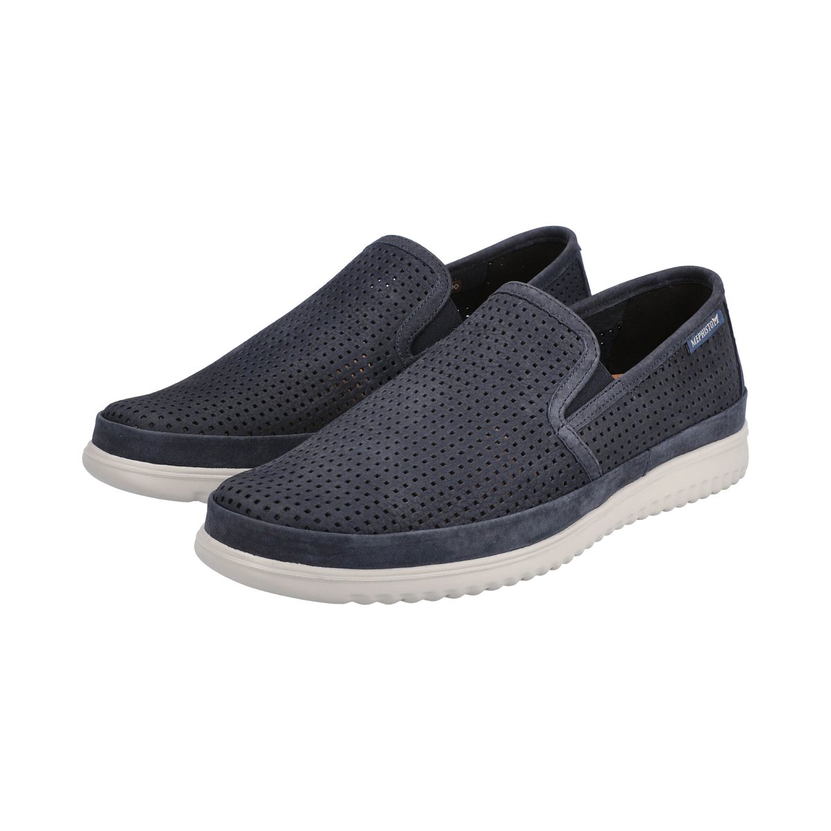 Mocassins en cuir TIAGO bleu foncé p5139209, MEPHISTO