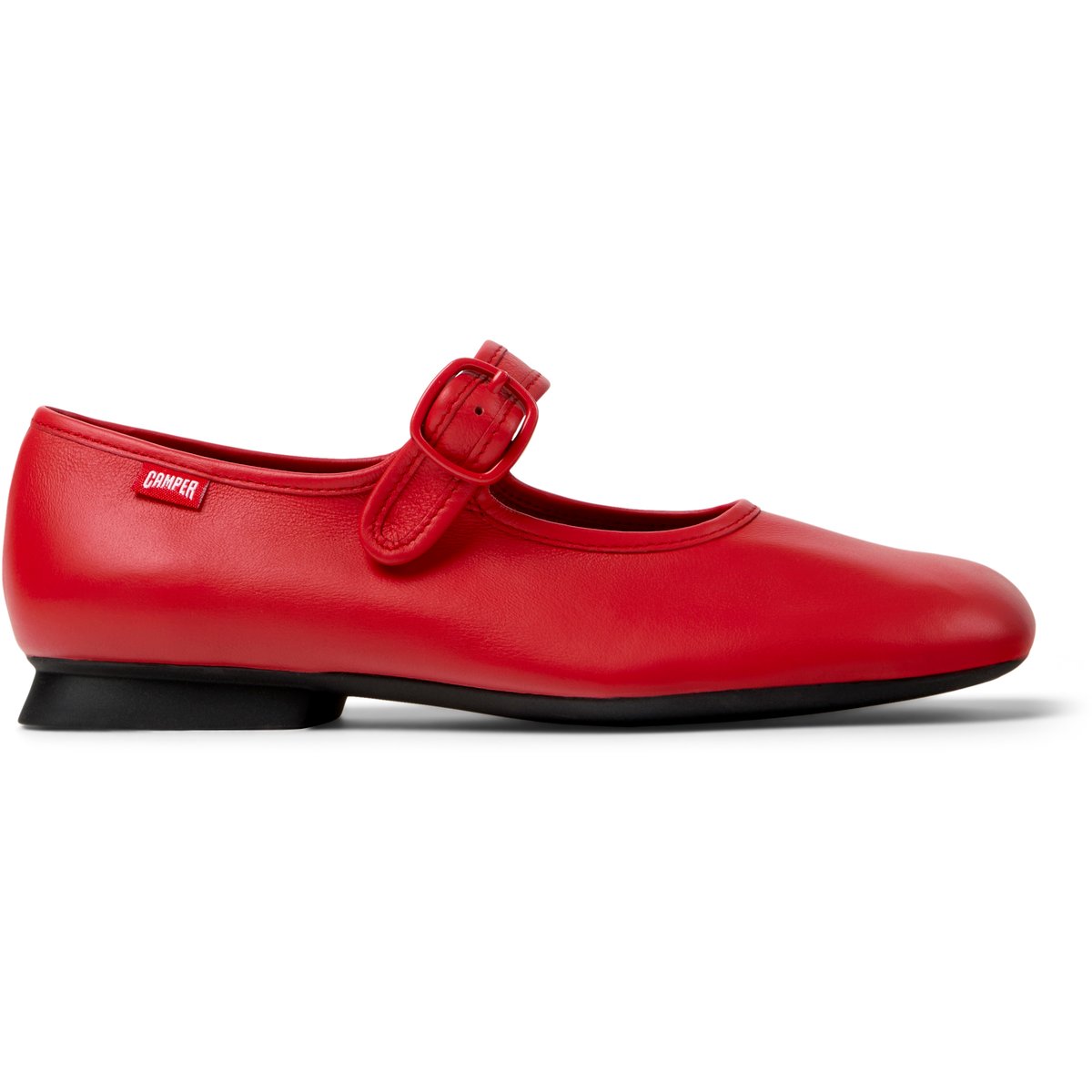 Babies en cuir Casi Myra rouge brillant, CAMPER