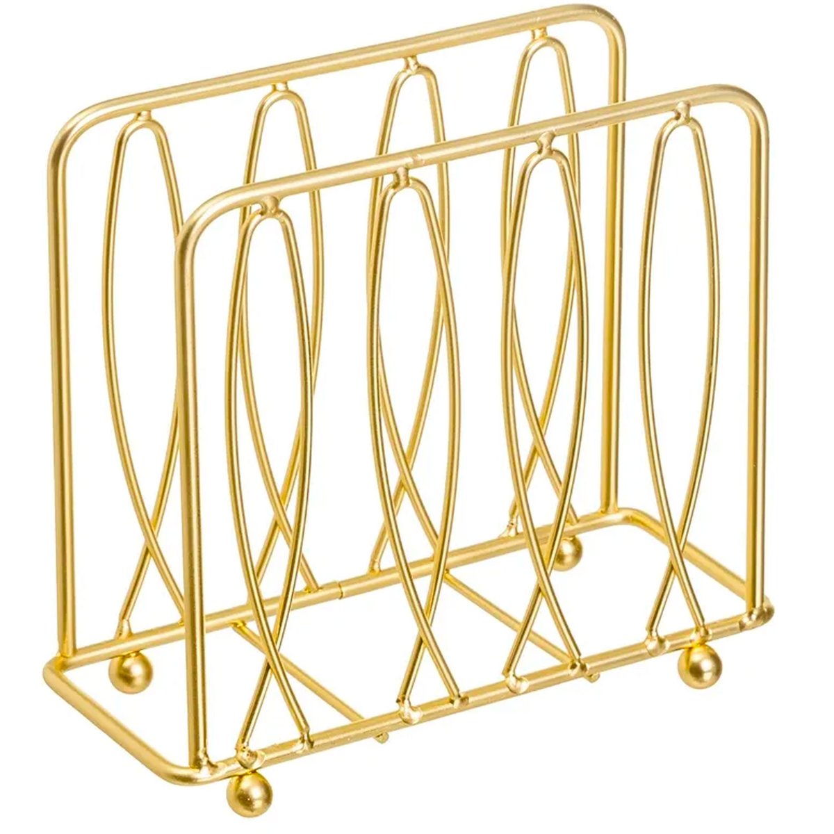 Porte serviettes métal doré 15x6,5x13cm doré, WADIGA