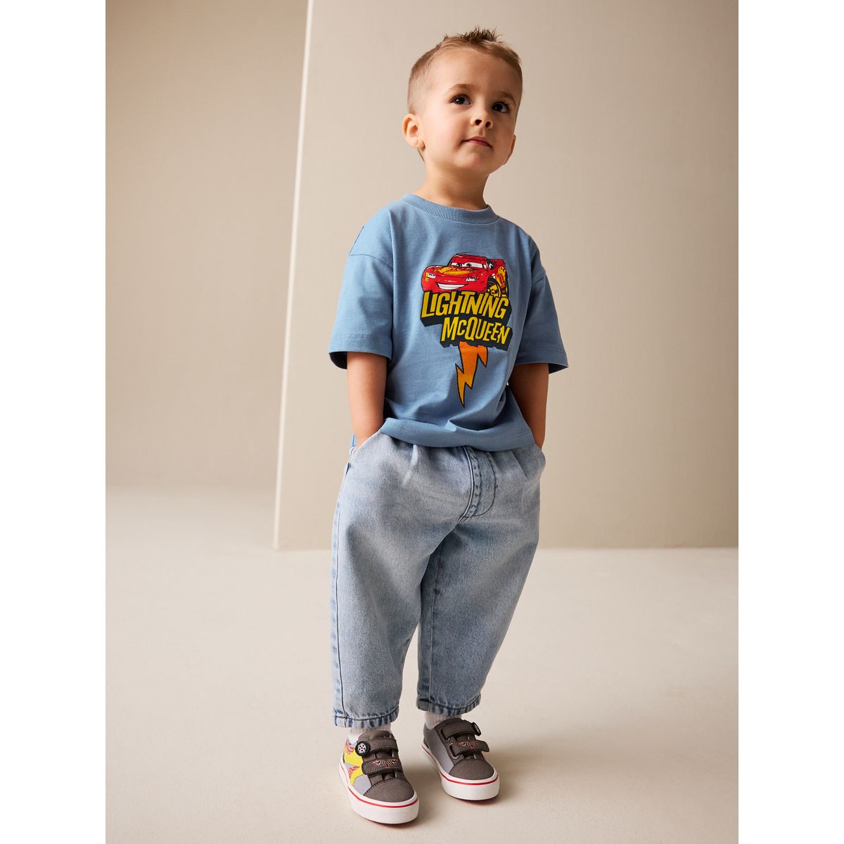 T-shirt à manches courtes disney cars bleu, NEXT