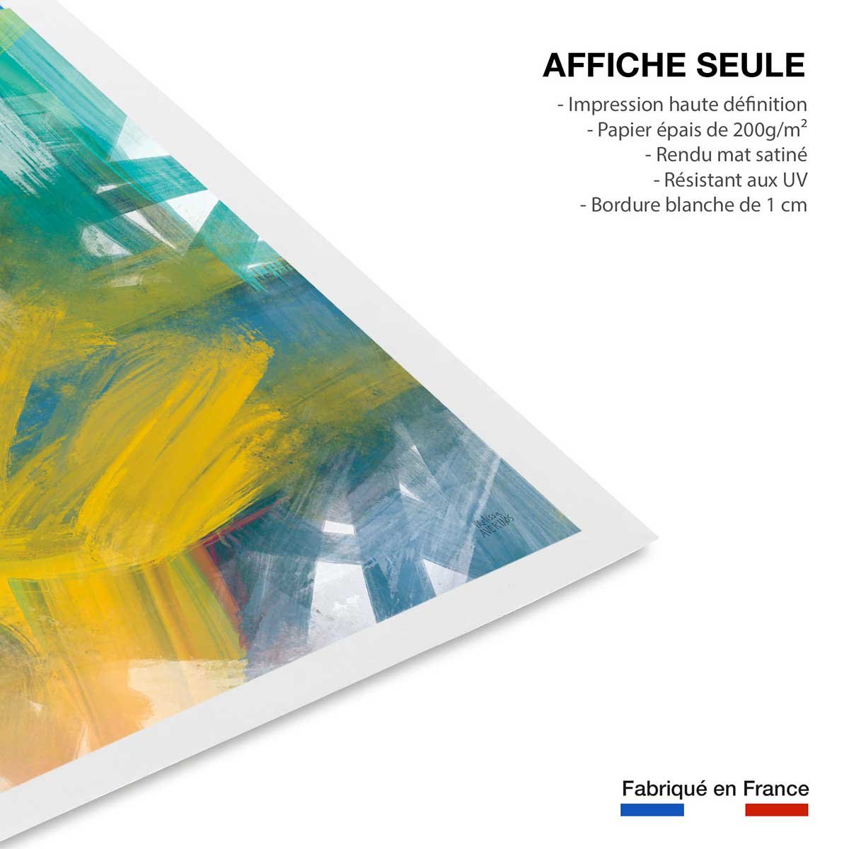 Poster brush color affiche seule, HEXOA