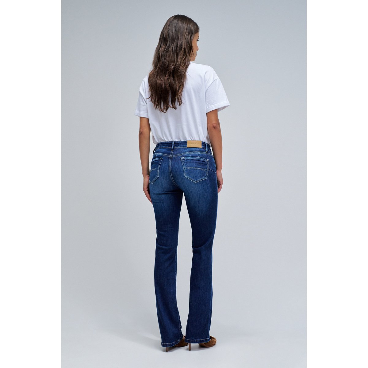JEAN WONDER PUSH UP BOOTCUT bleu, SALSA JEANS