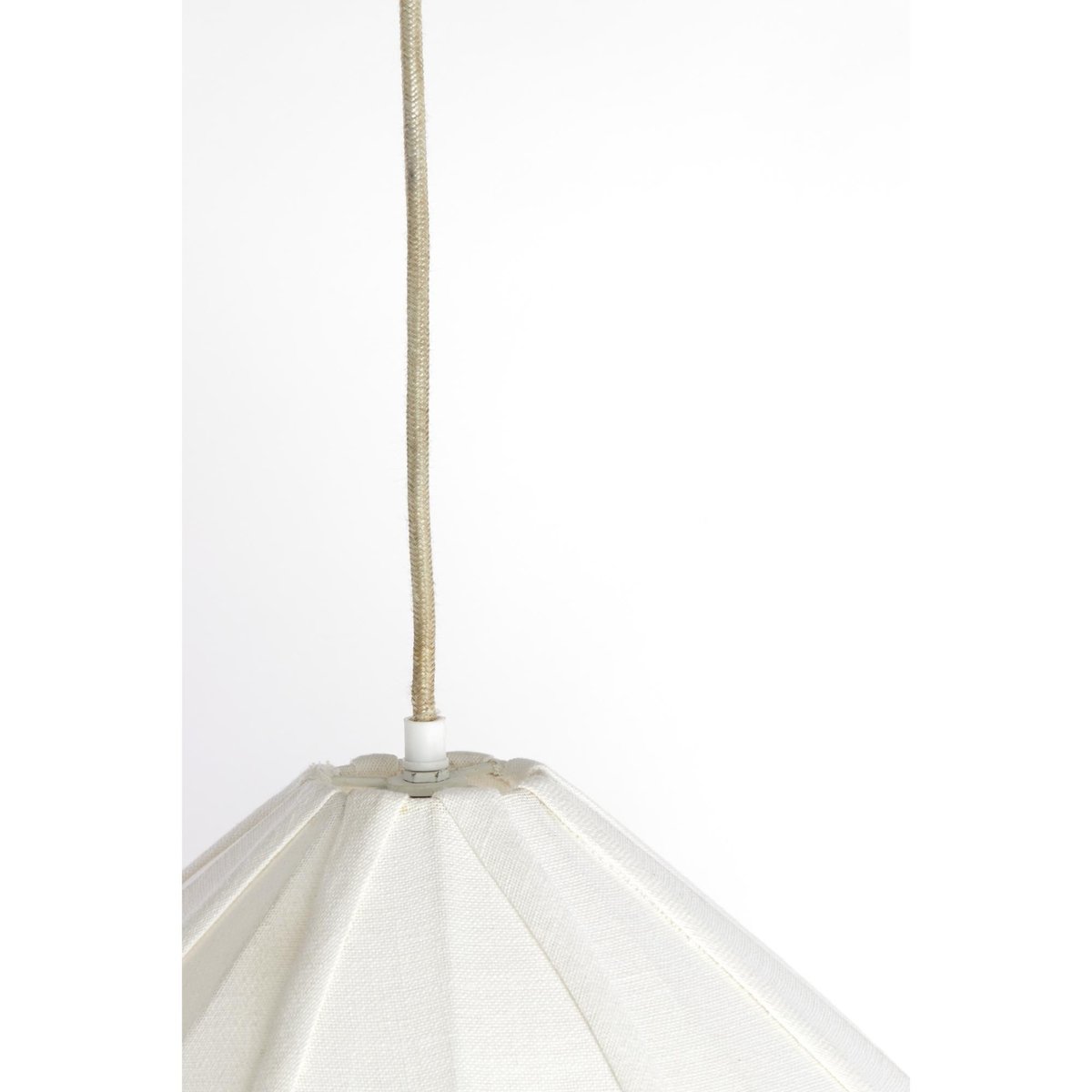 Lampe Suspendue Textiles ZUBEDA crème, LIGHT & LIVING 