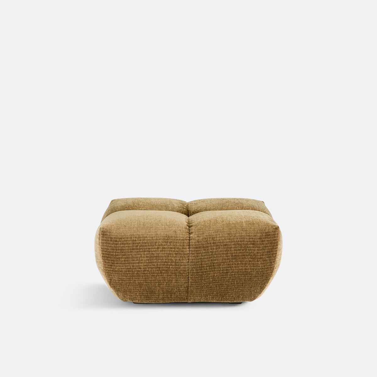 Pouf, velours côtelé vintage, L83 cm, Nuria bronze, LA REDOUTE INTERIEURS