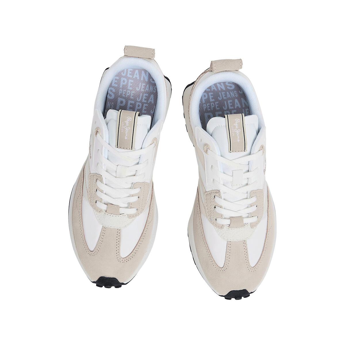 Lucky Print Low Top Trainers white, PEPE JEANS