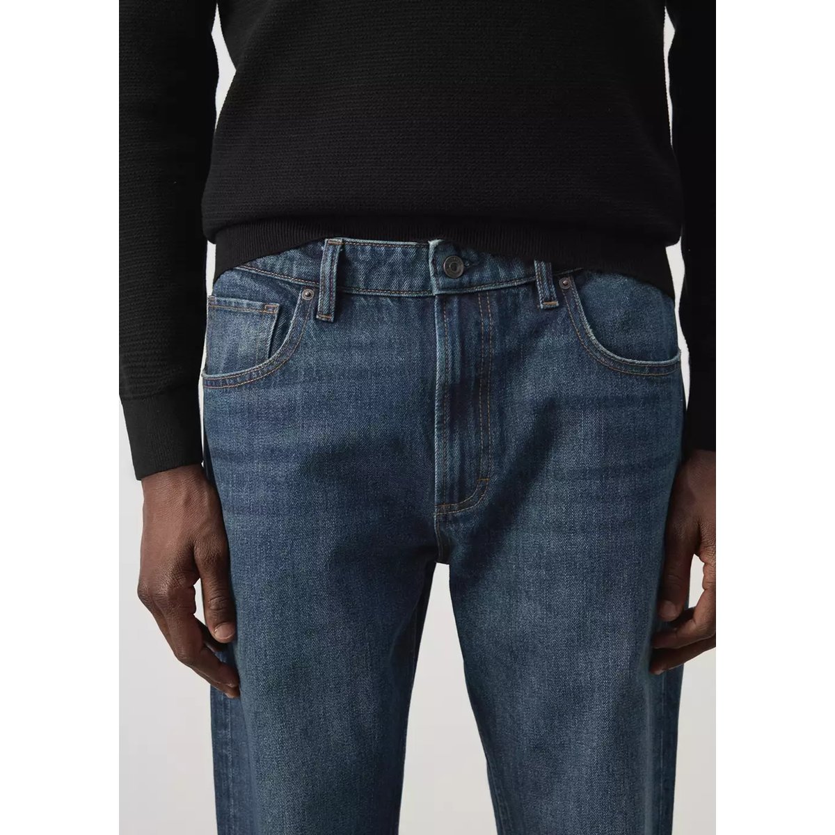 Jean Moby relaxed fit bleu foncé, MANGO MAN