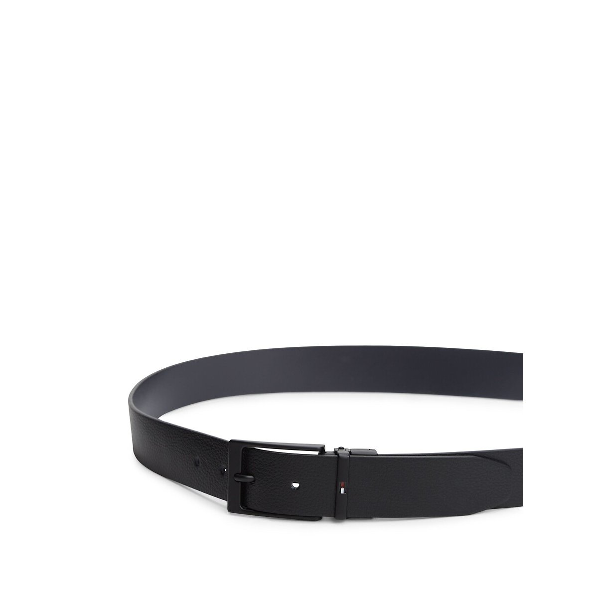 Layton omkeerbare leren riem 3,5 cm zwart, TOMMY HILFIGER