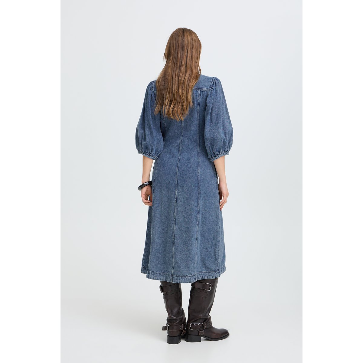 Robe en jean bleu mid blue denim, B.YOUNG