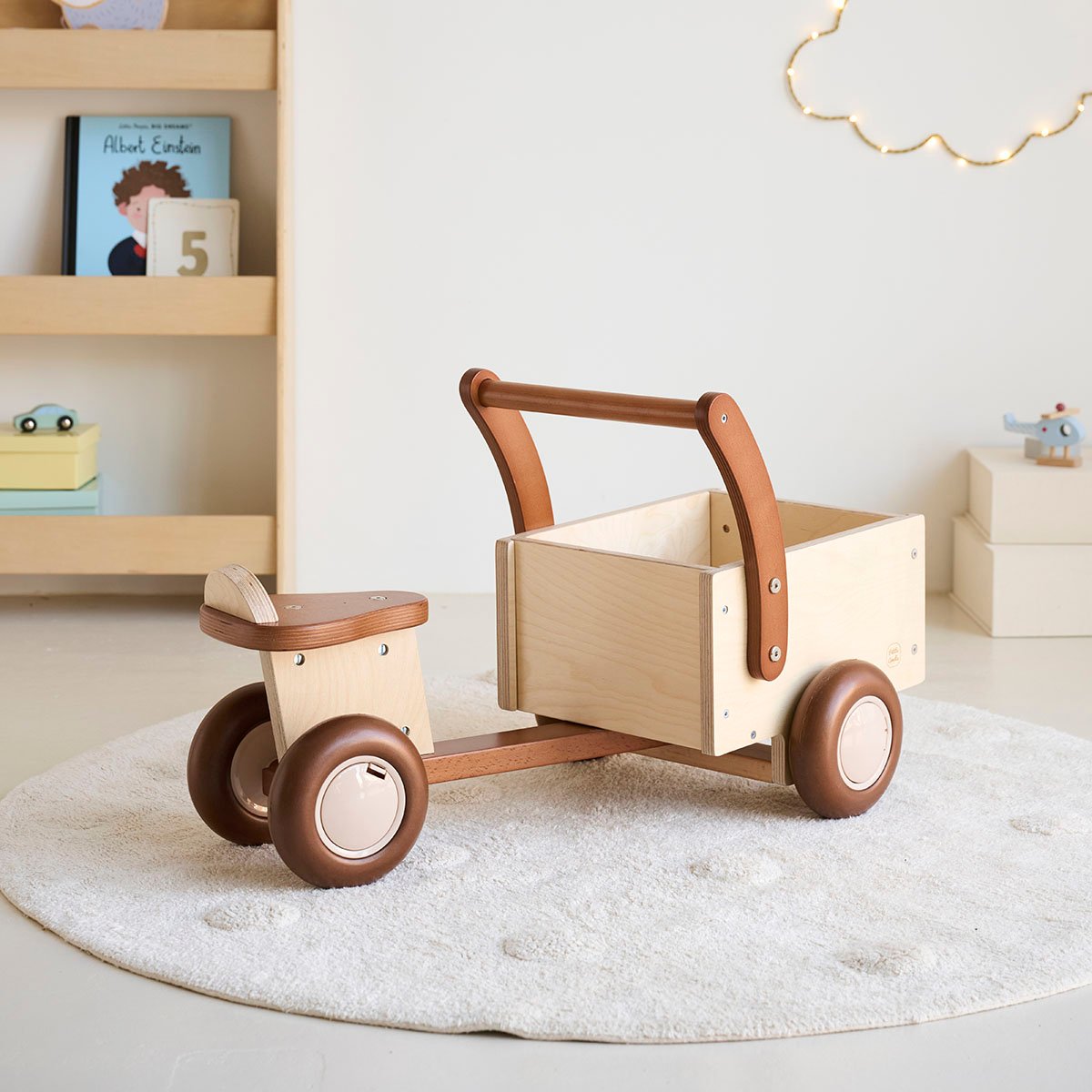Tricycle draisienne  4-en-1 NOYER naturel, PETITE AMELIE