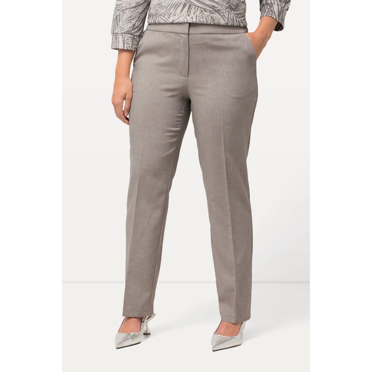 Pantalon Sophie chiné gris clair chiné, ULLA POPKEN