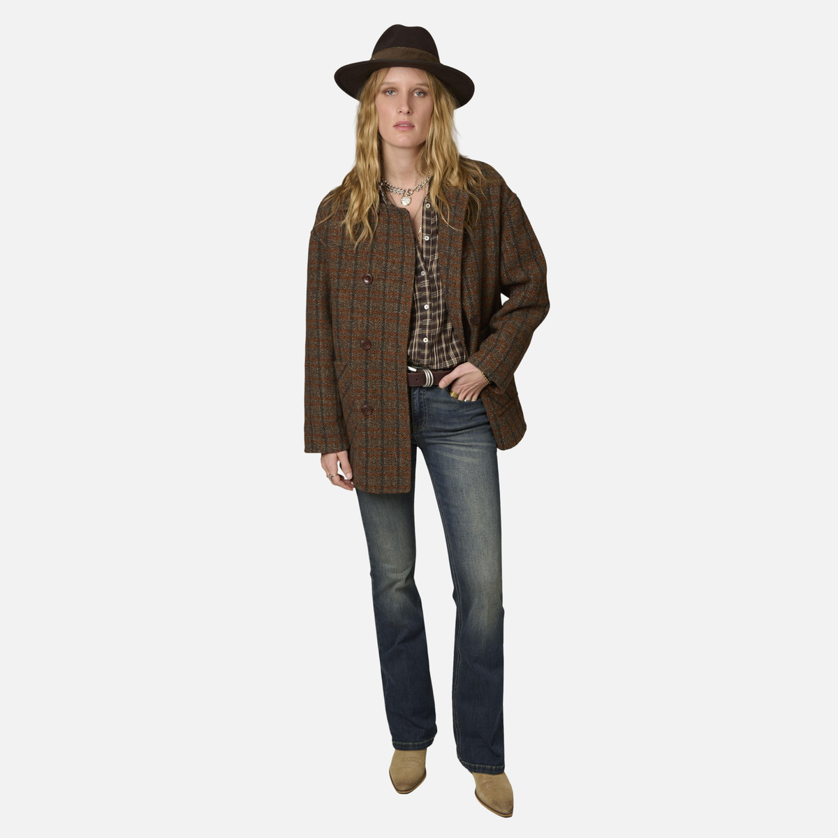 Manteau MELINA 27w checks, MKT STUDIO