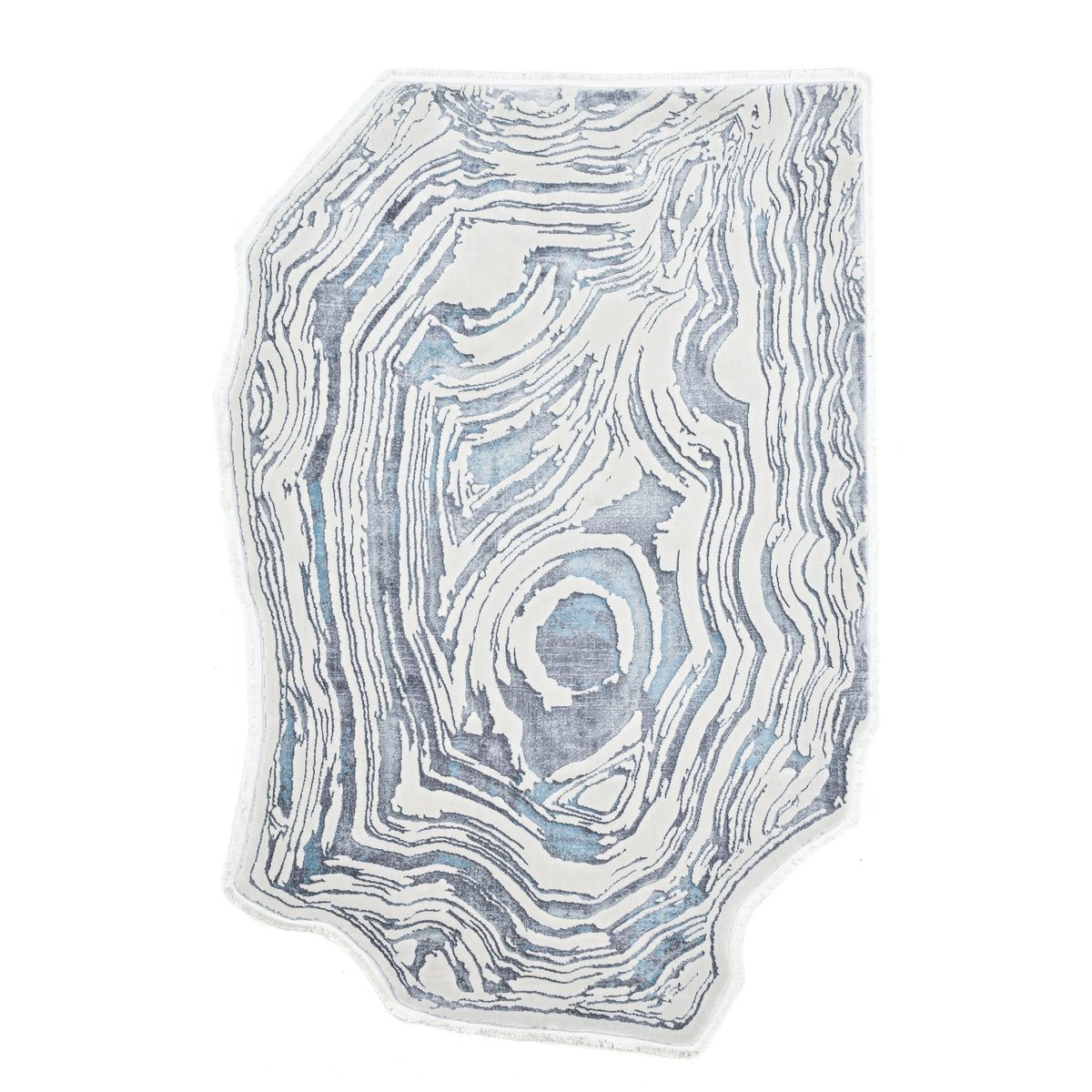 Tapis tissé à la machine en polyester natural multi, THEKO