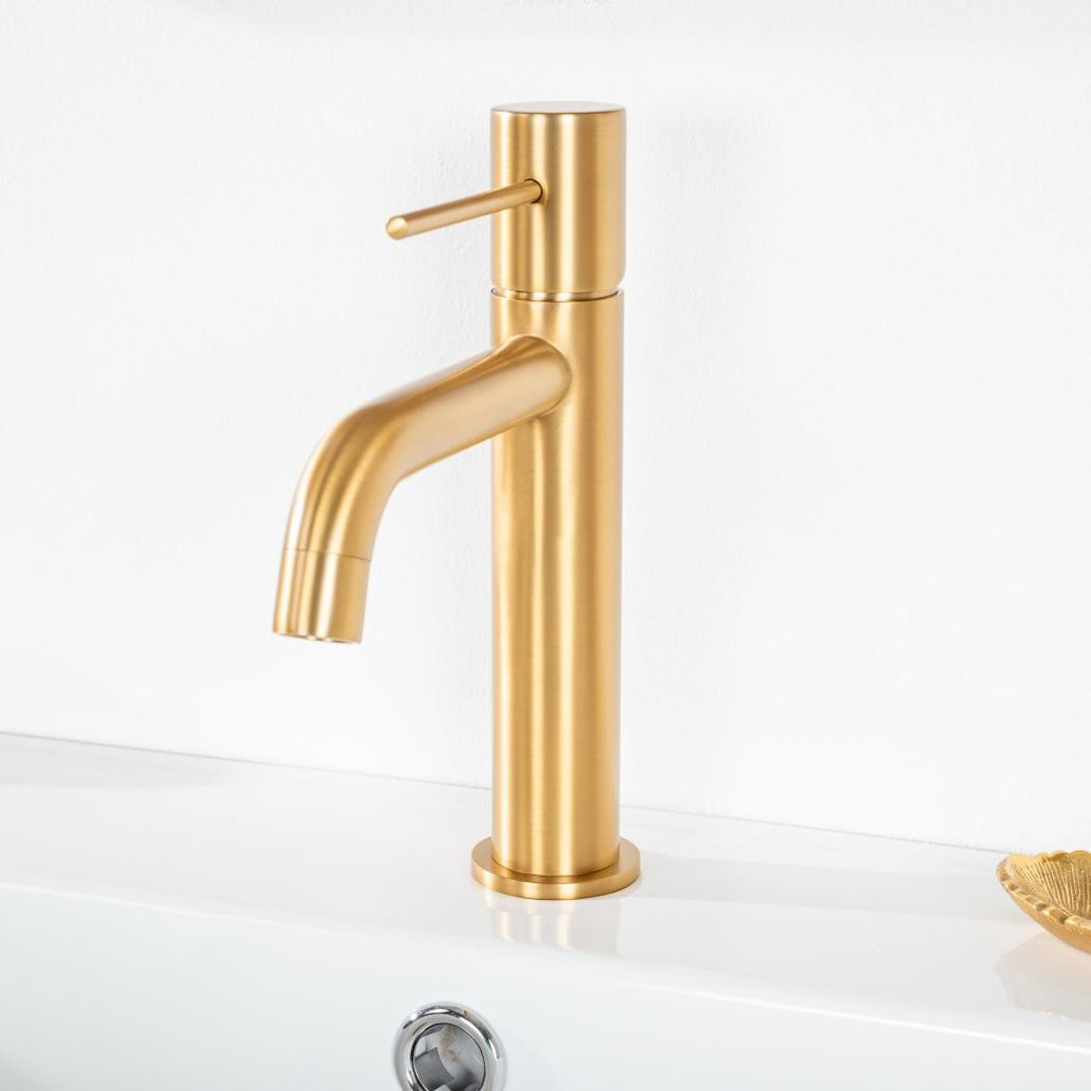 Mitigeur lavabo salle de bain LANA doré, WANDA COLLECTION