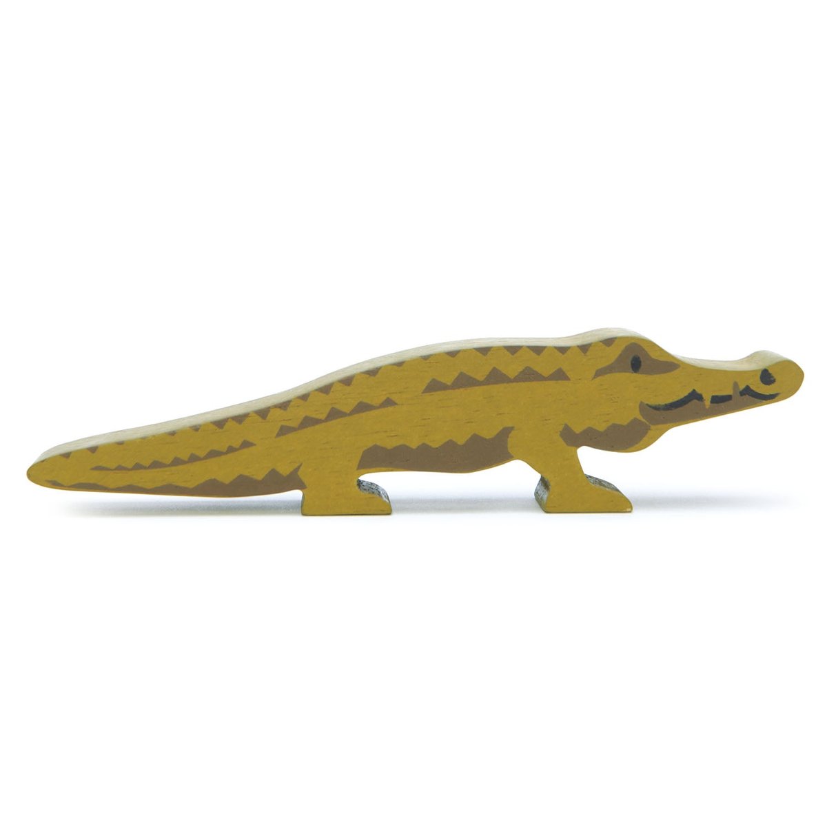 Figurine Crocodile en bois vert, TENDER LEAF TOYS