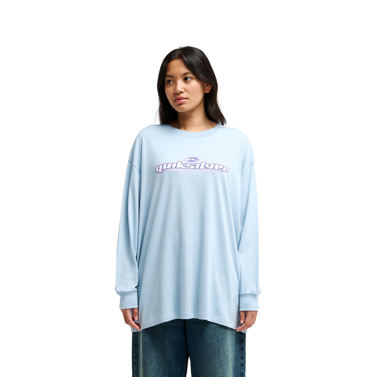 T-shirt manches longues BOYFRIEND bleu blue fog, QUIKSILVER