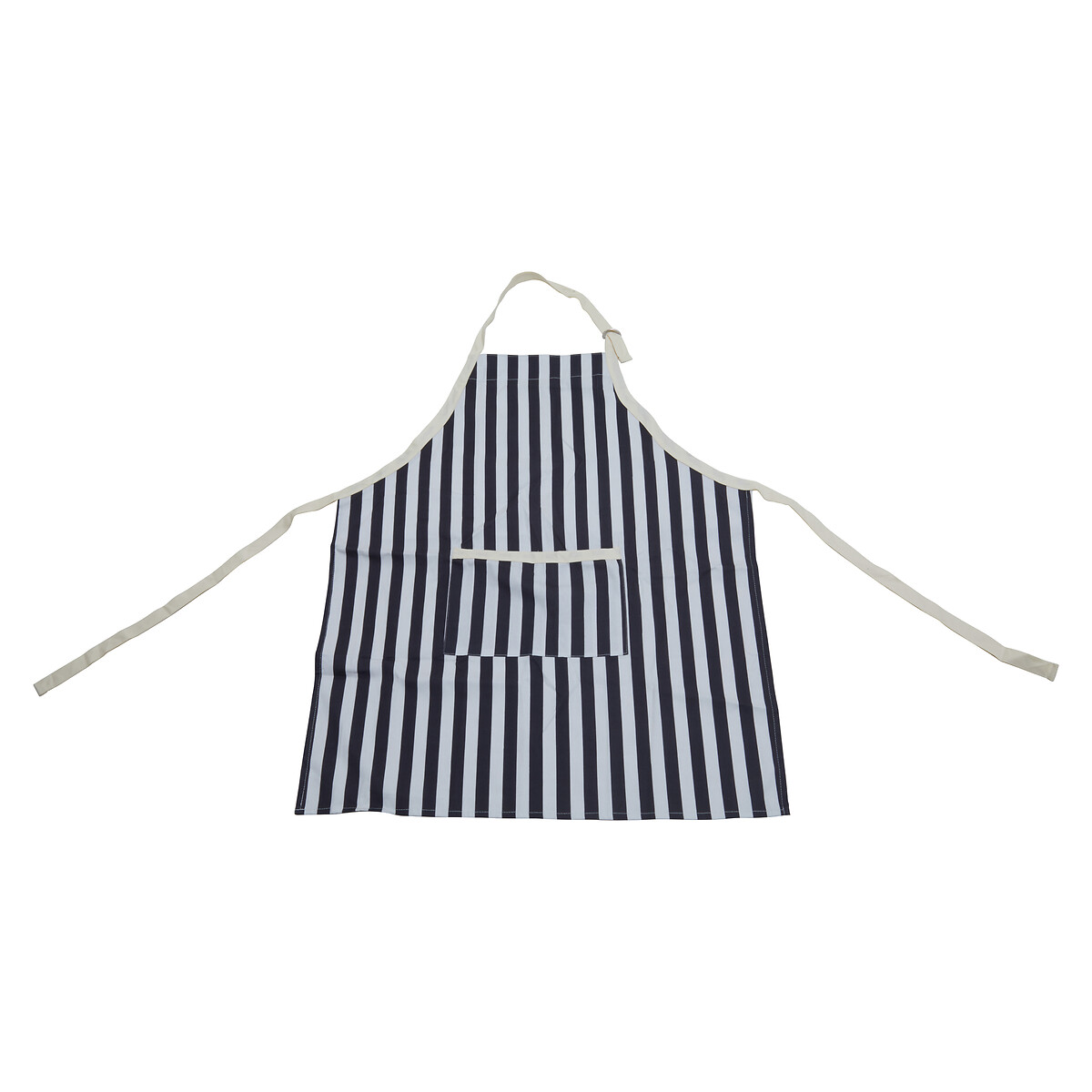 Cotton Apron in Stripe black, SO'HOME