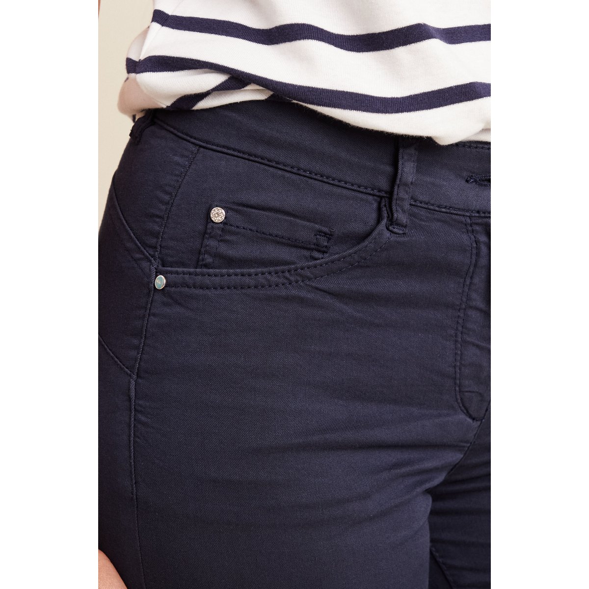 Bermuda droit bleu marine, BREAL