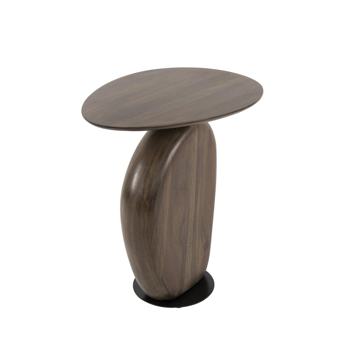 Bout de canapé en bois brun – design organique MYSORE marron, PIER IMPORT