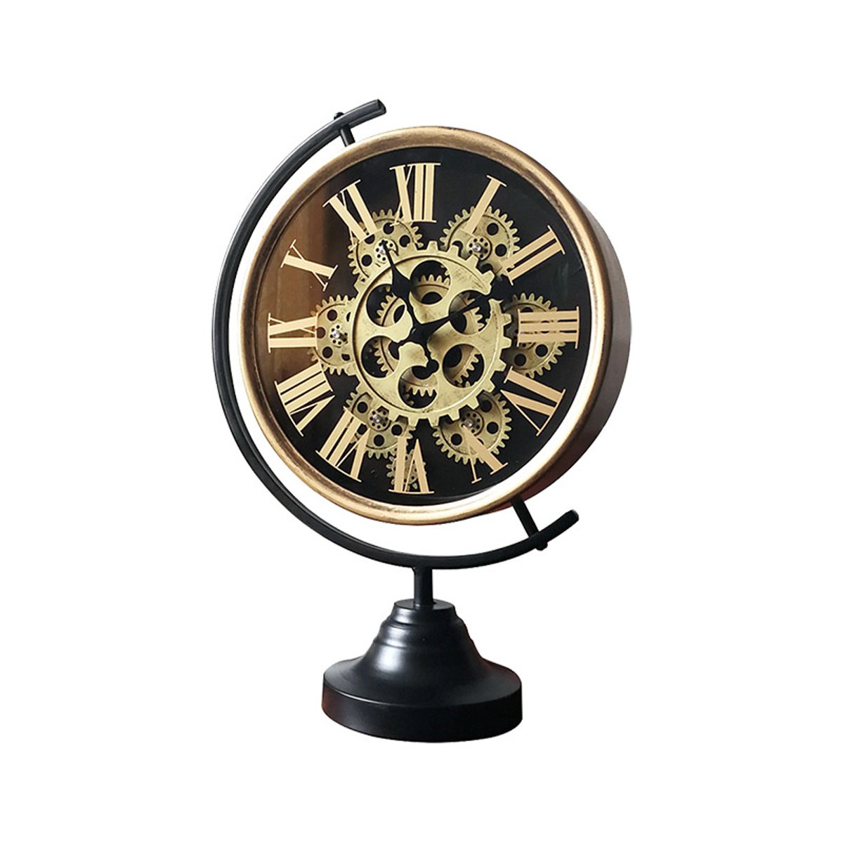 Horloge mécanisme sur pied 28x13x39cm noir, EMDE