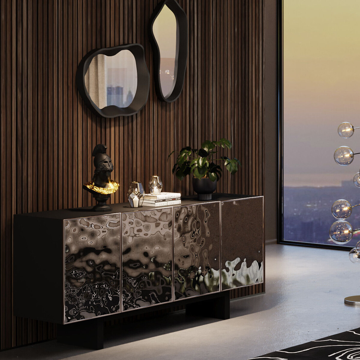 Credenza Carino 151x80cm argent, KARE DESIGN