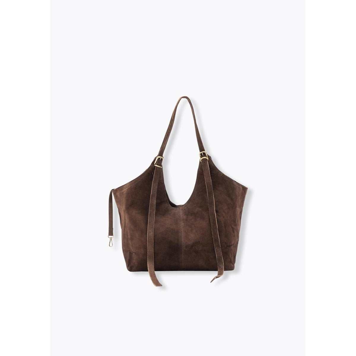 Grand sac en cuir suédé marron, PROMOD