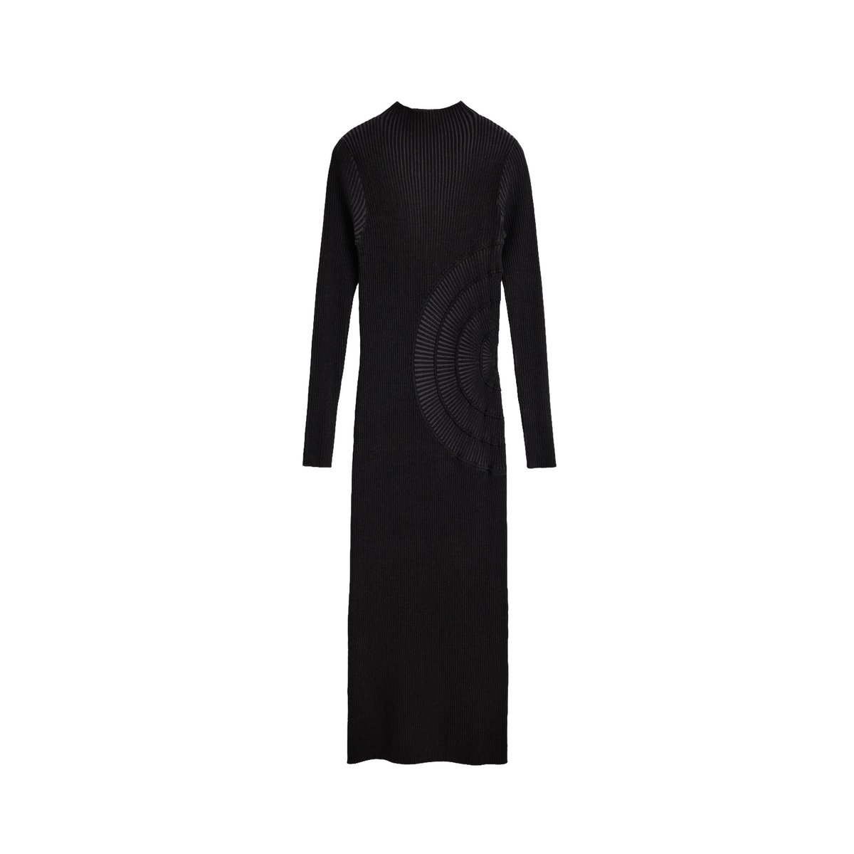 Robe midi en maille irisée noir, DESIGUAL