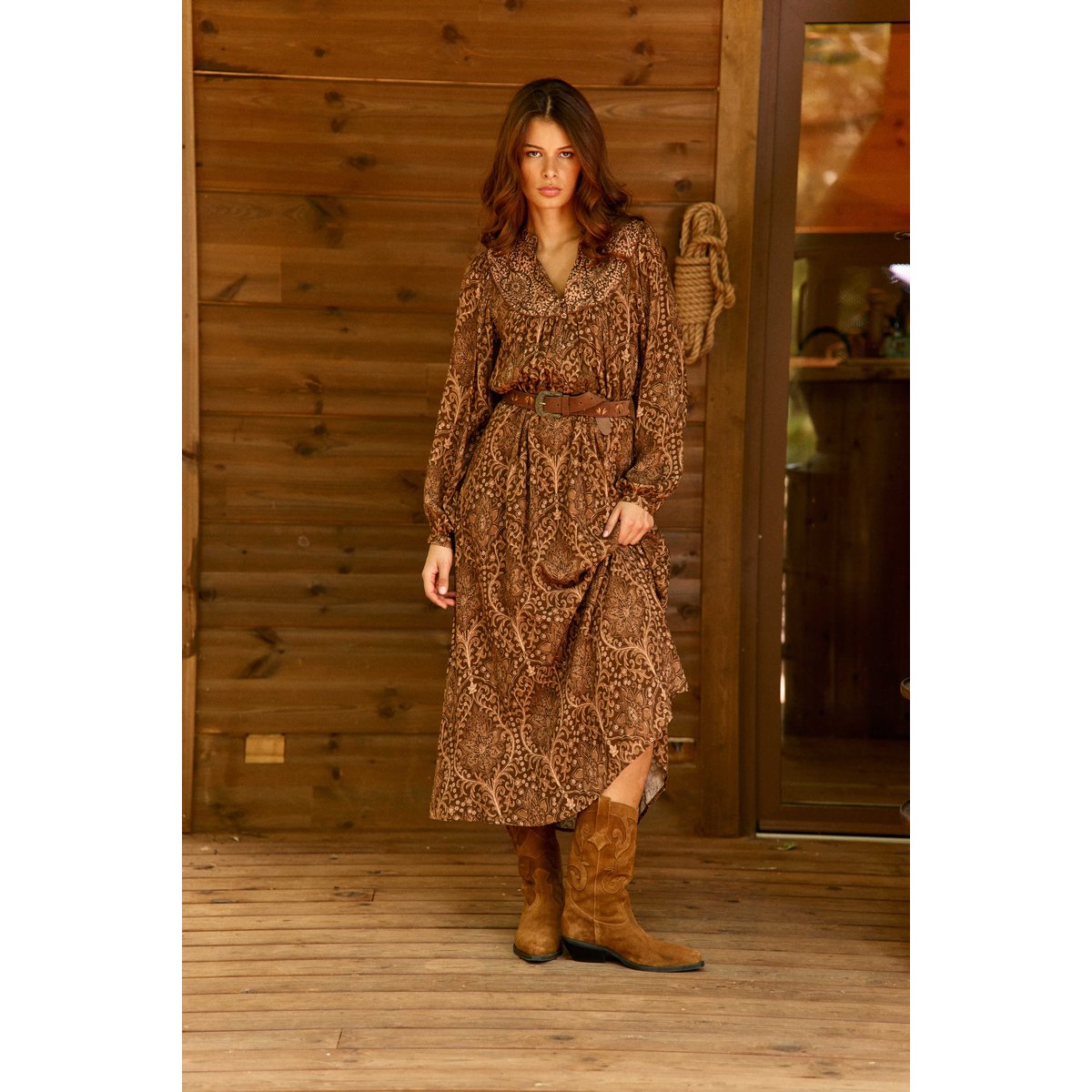 ROBE imprimé cachemire REGUY 16-boho, LA PETITE ETOILE