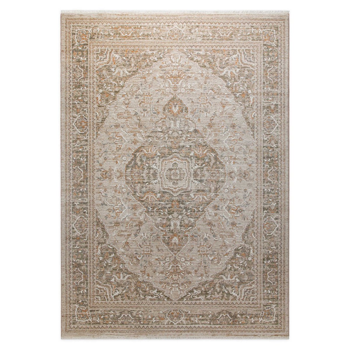 WECONhome Soft Vintage par Esprit, tissé machine, tapis poils courts, motif oriental avec effet relief, certifié OEKO-TEX® ,  Soft Vintage sable beige, ESPRIT