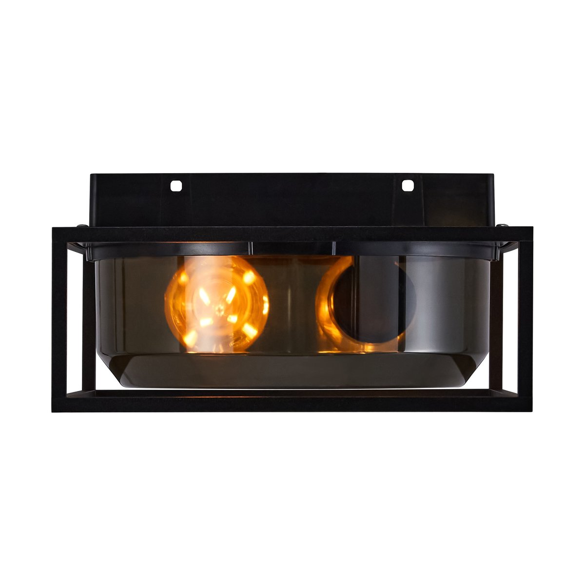 Plafonnier Rond et moderne pour l'exterieur en aluminium, GRIFFIN smoked, NORDLUX