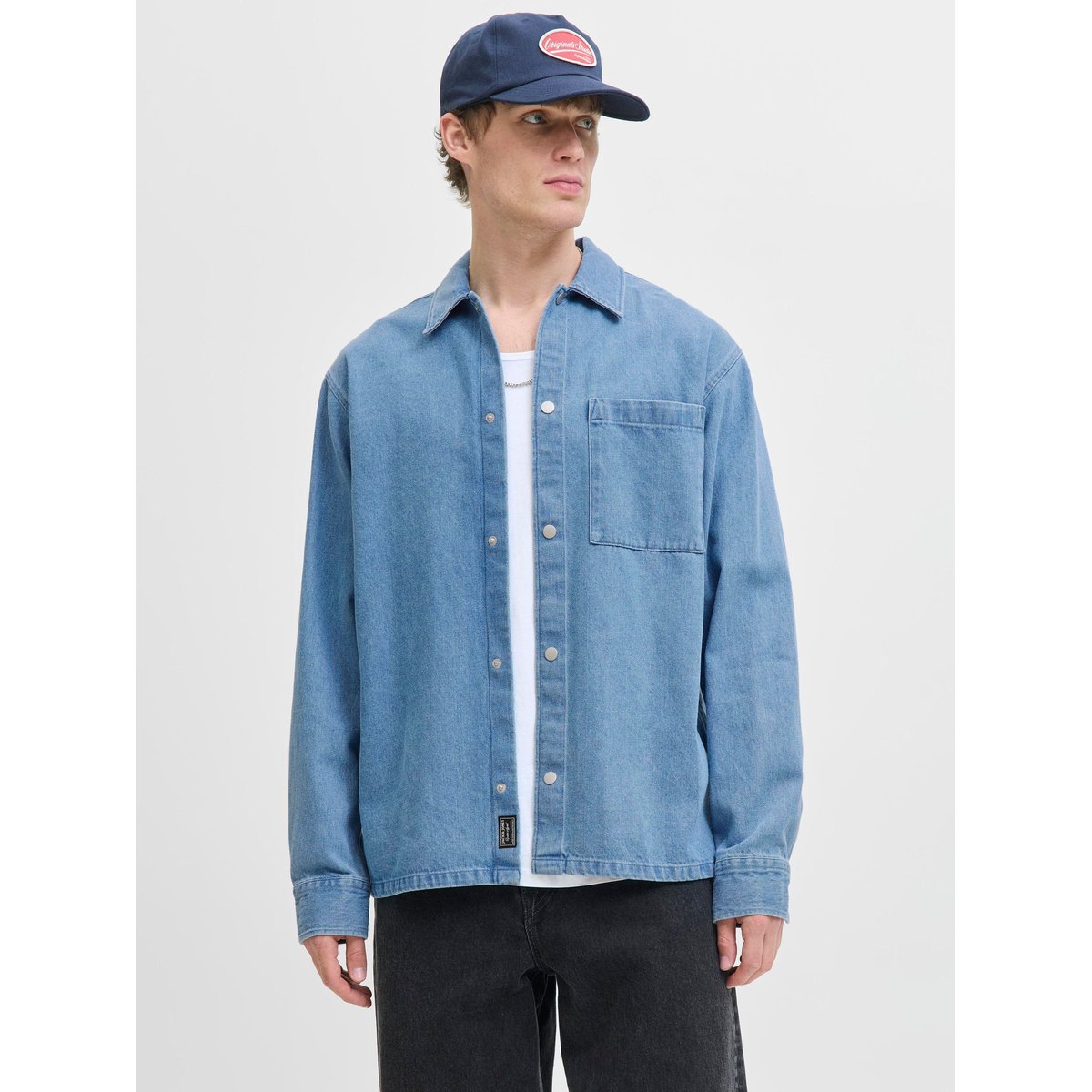 Chemise En Denim light blue denim, JACK & JONES