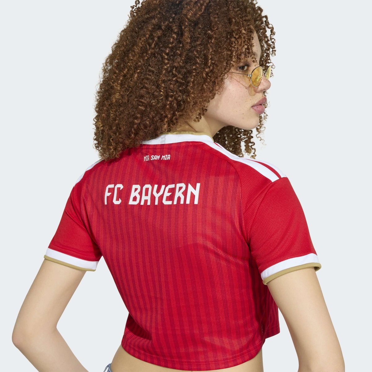 Maillot Cropped Domicile Fc Bayern Munich 26/27 Maillot Cropped Domicile Fc Bayern Munich 26/27 better scarlet / white, adidas Performance