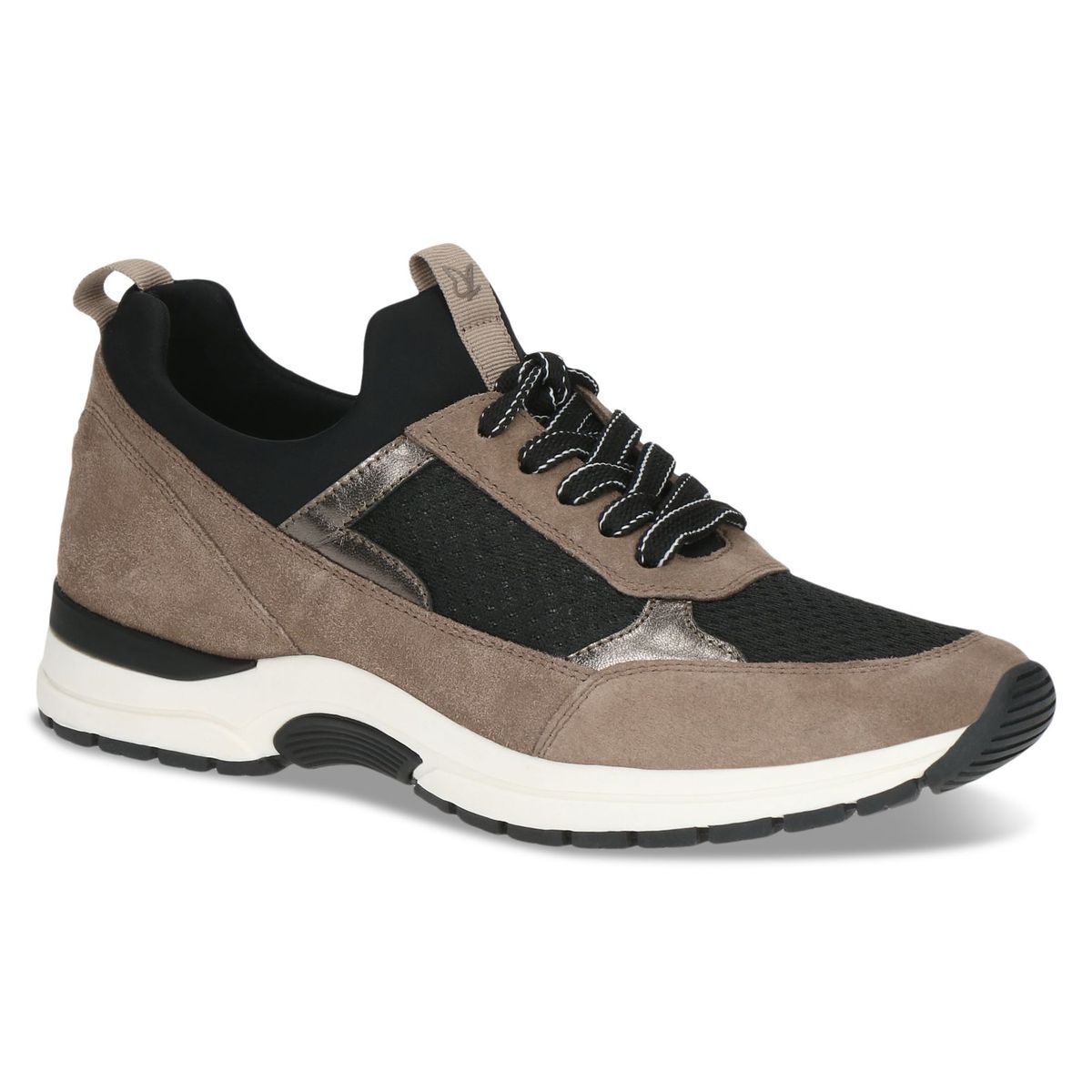 Basket à lacets marron mocca croco, CAPRICE