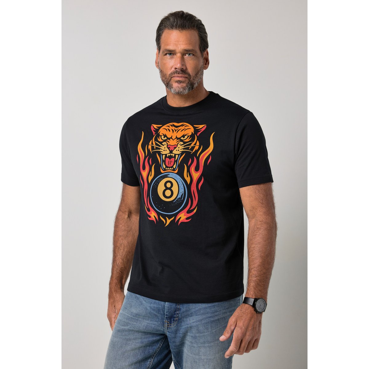 T-shirt manches courtes noir, JP1880
