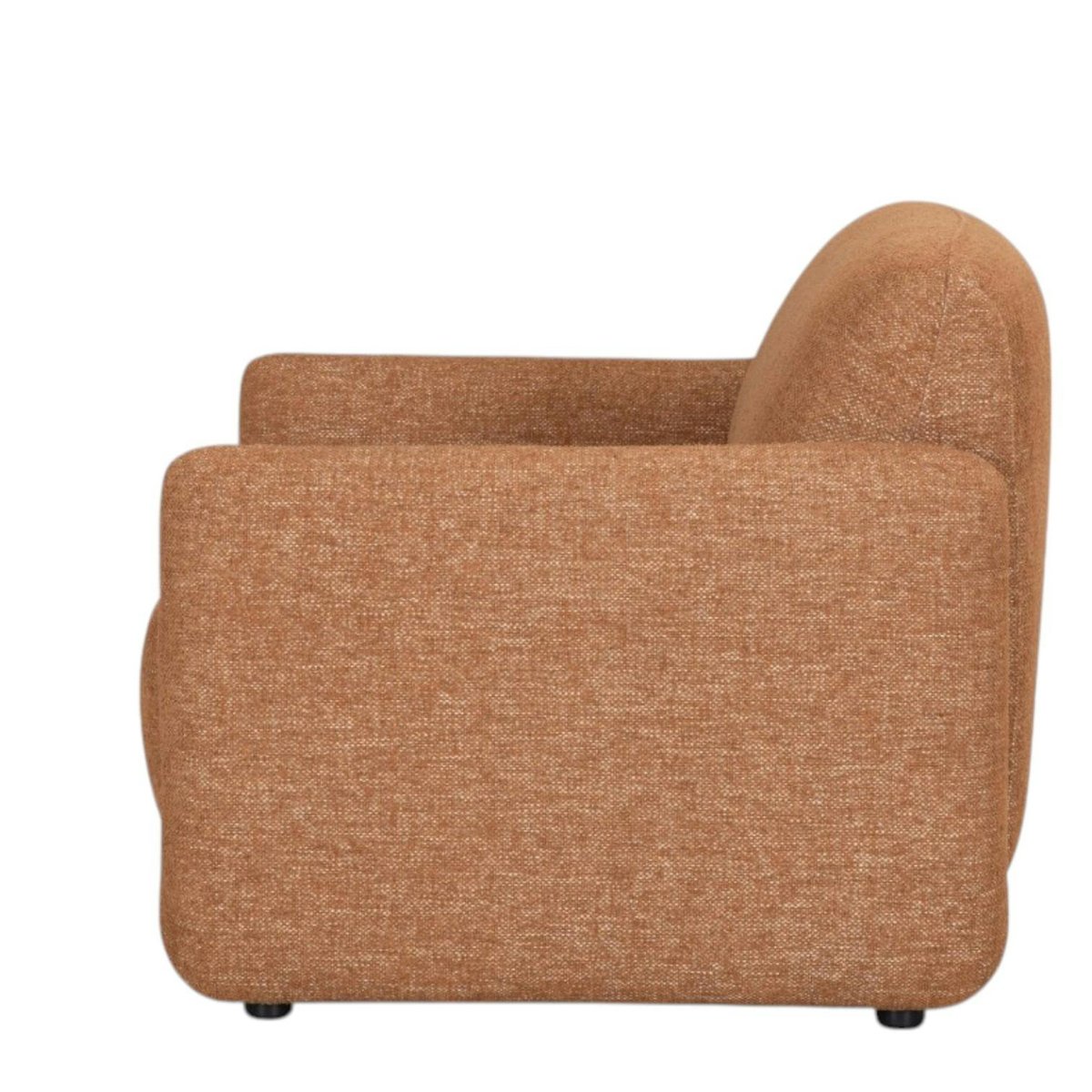 Fauteuil de salon couleur rouille MASSA brique, PIER IMPORT