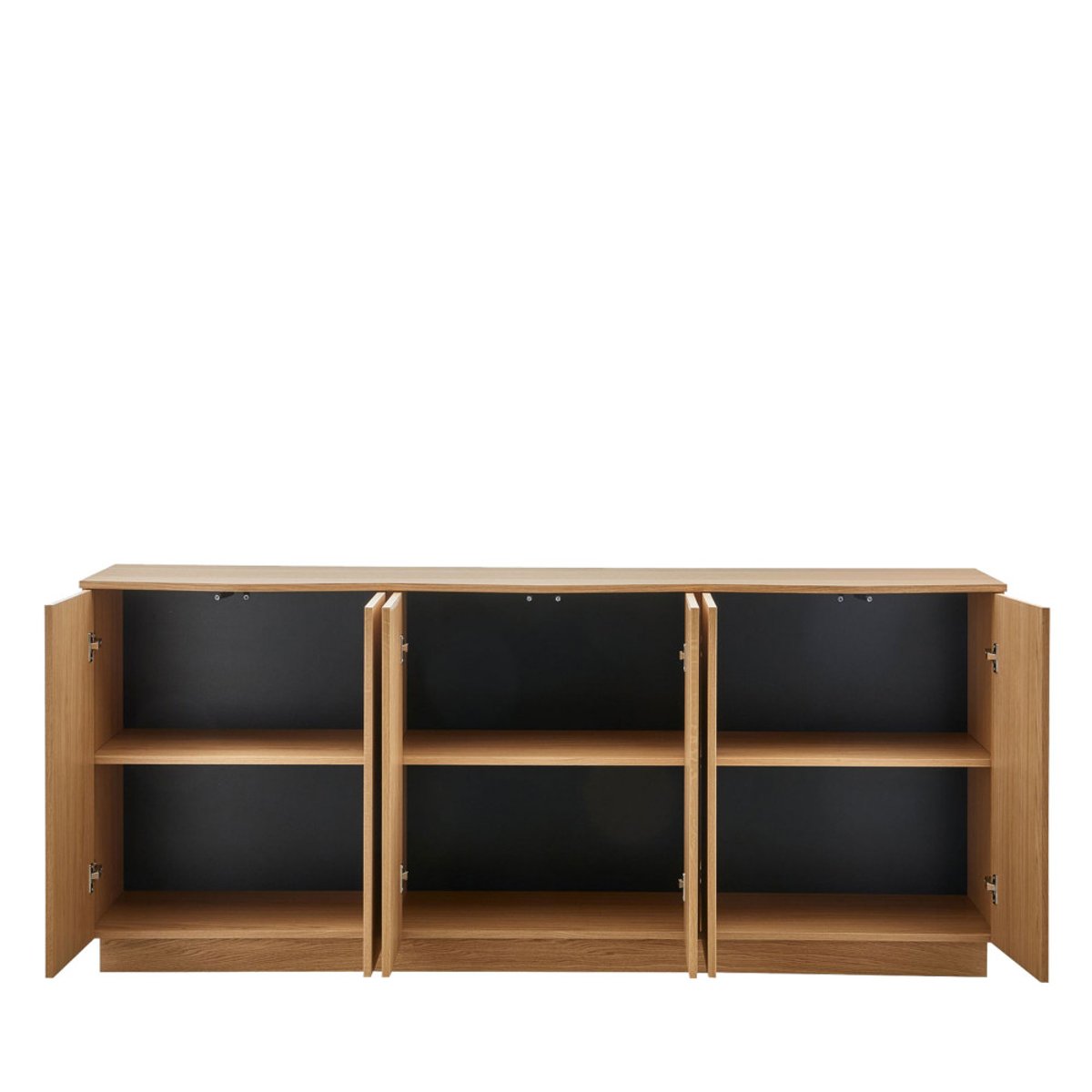 Buffet 6 portes en bois L200cm- ZUMA bois clair, WOOOD