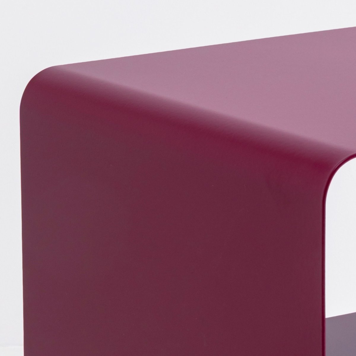 Table d'appoint en acier, LOUNGE violet, KARE DESIGN