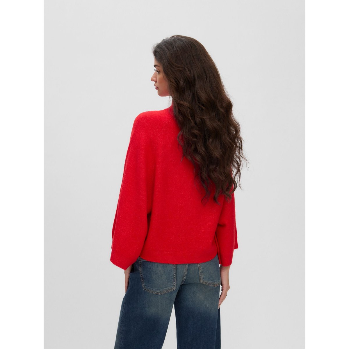 Pull En Maille high risk red 1, VERO MODA
