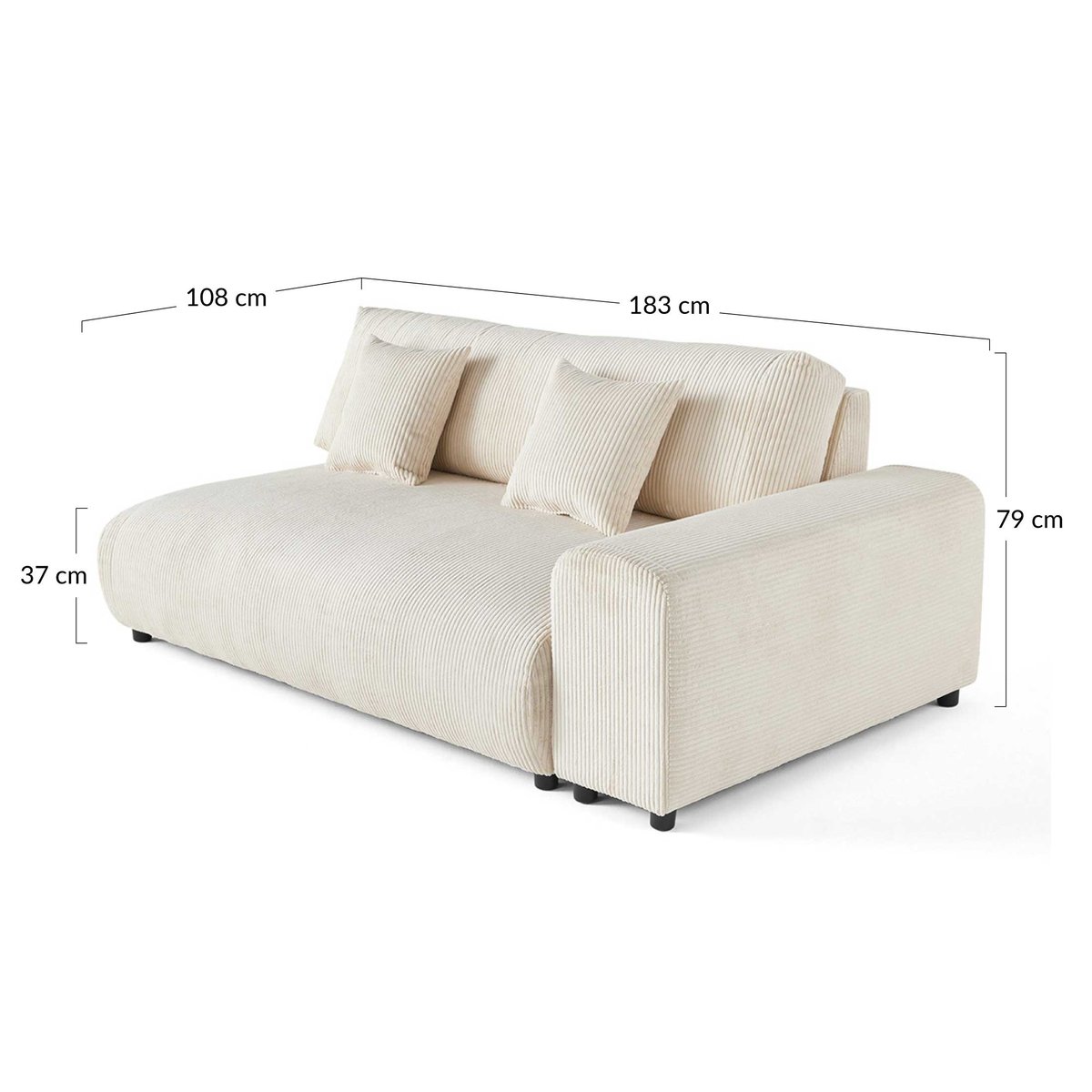 Module d'assise - GARANCE bleu nuit, BEST MOBILIER